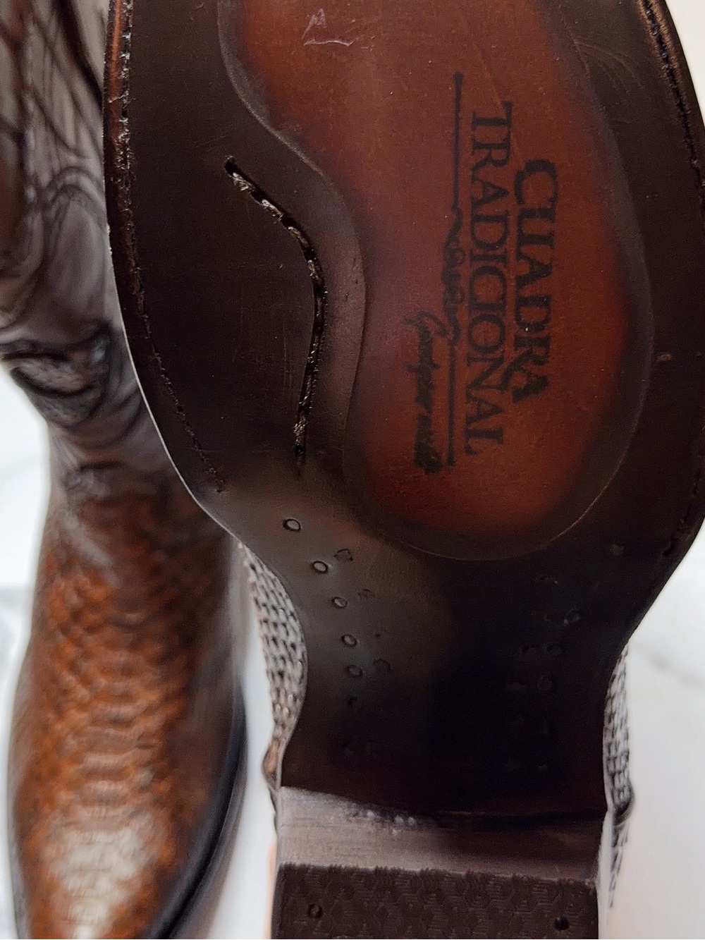 Cuadra Engraved Python Western Boots - Picture 10 of 11